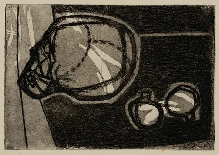 Prunella Clough Skull and Pomegranate 1954 London art, Class