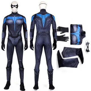 Titans Nightwing Dick Grayson Costume Cosplay Suit - CCospla