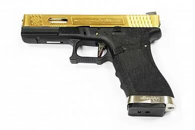 Страйкбольный пистолет WE GLOCK-17 G-Force цвет золота Titan