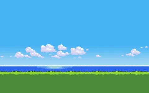 digital art, Pixel art, Pixels, Pixelated, Nature, Landscape