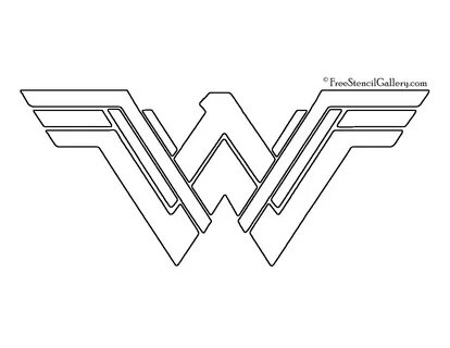 Wonder Woman Symbol 02 Stencil Free Stencil Gallery