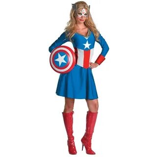 Captain America Female Classic Adult Costume for the 2015 Co