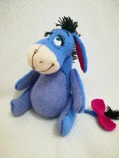 Eeyore Donkey teddy Donkey eeyore Donkey knitted Handmade Et