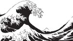 Collection of Black And White Wave PNG. PlusPNG