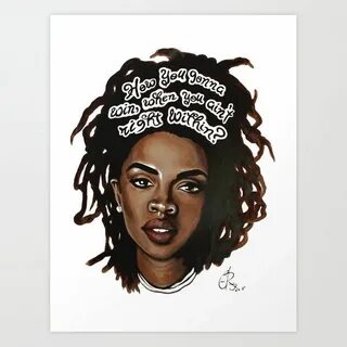 Buy Lauryn Hill Art Print by cray. Worldwide shipping availa