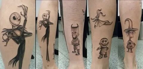 NIGHTMARE BEFORE CHRISTMAS TATTOOS SMALL Studio Tatto 3d di 