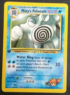 31/132 Rare 1st Edition Played Gym Heroes Pokemon Misty\'s P