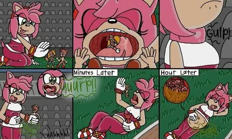 Amy Eating The Competition (Trade) by MidNightOwlArt Sonic t