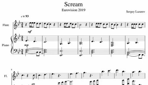 Sergey Lazarev - Scream Piano Sheet Music PDF