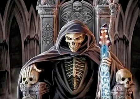 Создать мем "reaper, grim reaper art, скелет смерть" - Карти