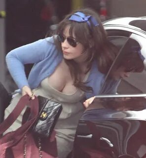 ZOOEY DESCHANEL Out and About in Beverly Hills - HawtCelebs