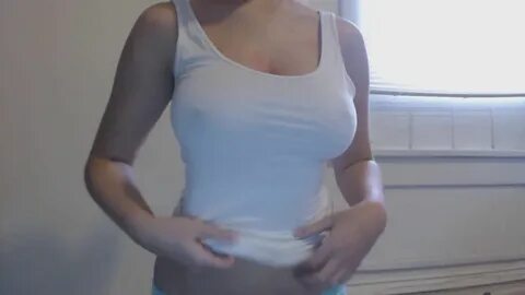 PornPic XXX White Tank-Top