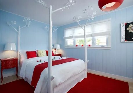 colour scheme Light blue bedroom, Bedroom red, Blue bedroom 