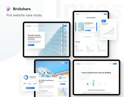 Brickshare website Case-study Behance