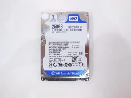 Жесткий диск 2.5 SATA 250GB WD Scorpio Blue