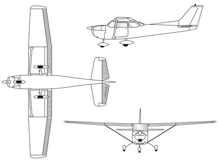 Dreiseitenansicht_Cessna_172.svg - Wikipedia WordDisk