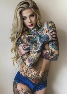 Сильно татуированные девушки (57 фото)