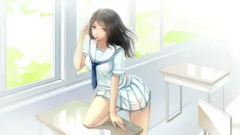 Download 3840x2160 Anime Girl, School Girl, Semi Realistic, 