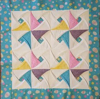 Pinwheel Surprise Quilt Block Pattern Origami