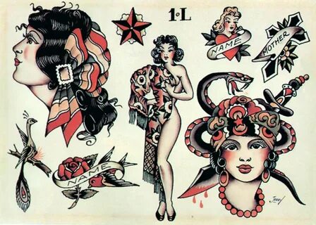 Sailor Jerry temporaire tatouages temporaires Vintage Etsy