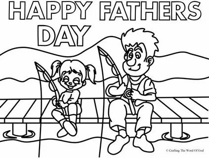 Happy Fathers Day 3- Coloring Page Fathers day coloring page