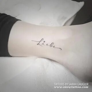 Sarah Gaugler on Instagram: ""Liebe" Tattoo by Sarah Gaugler -- One of my fav cu