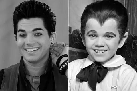 Adam Lambert + Eddie Munster - Celeb Look-Alikes