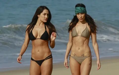 BELLA TWINS, BRIANNA and NICOLE Garcia-Colace in Bikini on t