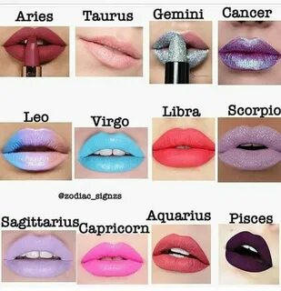 Zodiac Sign Lipsticks Zodiac sign fashion, Zodiac signs aquarius, Hairstyle