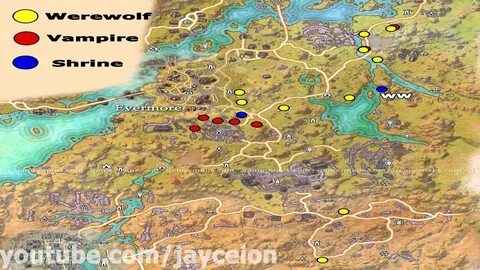ESOTU Bangkorai Vampire Werewolf Spawn Locations PS4 Xbox 1 