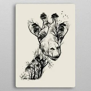 Deforestation' Poster by Dan Fajardo Displate Giraffe tattoo