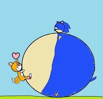 Sonic X Tails hugging inflation by animefan38 -- Fur Affinit