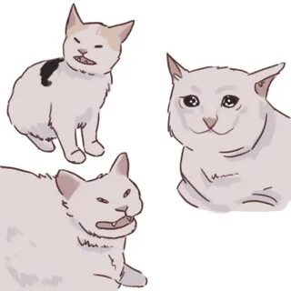 artist rendition Crying Cat Cute drawings, Cute art, Cat art