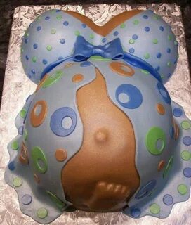 baby shower pregnant belly cakes - Musely