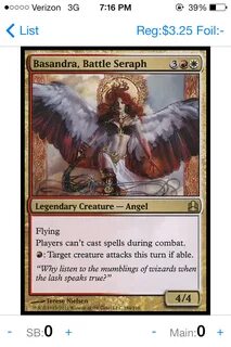 Magic the Gathering Legendary Creature - Angel: Basandra, Ba