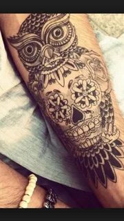 Love it Skull rose tattoos, Tattoos with meaning, Owl tattoo