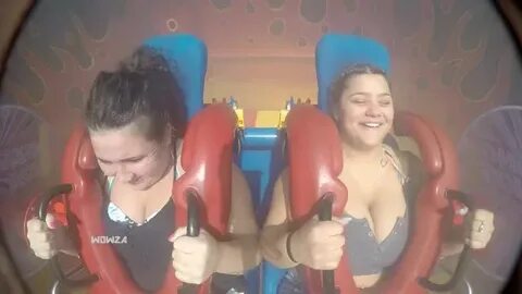 Slingshot Ride Fails / Girl S Wig Falls Of During Slingshot 