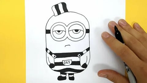 Cómo dibujar un minion paso a paso - YouTube