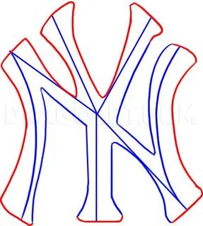 How to Draw the New York Yankees Logo, Coloring Page, Trace 