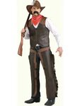Men Lone Star Stud Old Western Cowboy Adult Costume Clothing