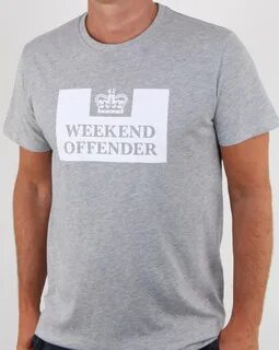 Weekend Offender Prison T-shirt Grey 80s Casual Classics
