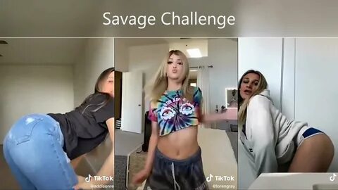Savage Challenge Tik Tok Compilation Megan Thee Stallion #sh