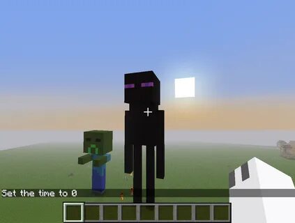 Enderman statue.