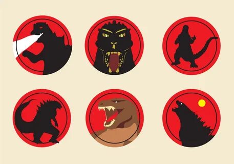 Godzilla Icons Vector Art, Icons, and Graphics for Free Down