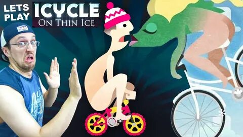 Lets Play ICYCLE: ON THIN ICE! Crazy Naked Guy on a Bike! + 