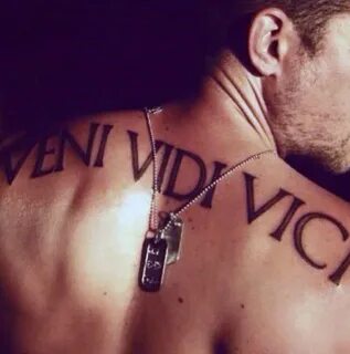 60 Veni Vidi Vici Tattoo Designs For Men - Julius Caesar Ide