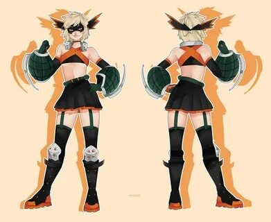 Genderbent Bakugo!! Anime superhero, Hero costumes, Bakugou 