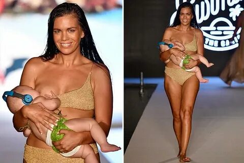 Sports Illustrated swimsuit model Mara Martin BREASTFEEDS he