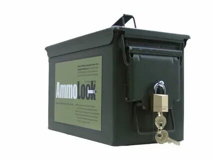 50 Cal Ammunition Can Gun Lock ATV Ammo Box Lock Box Kid Saf