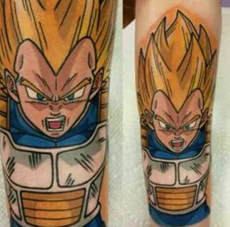 Vegeta Z tattoo, Dragon ball art, Dragon ball tattoo